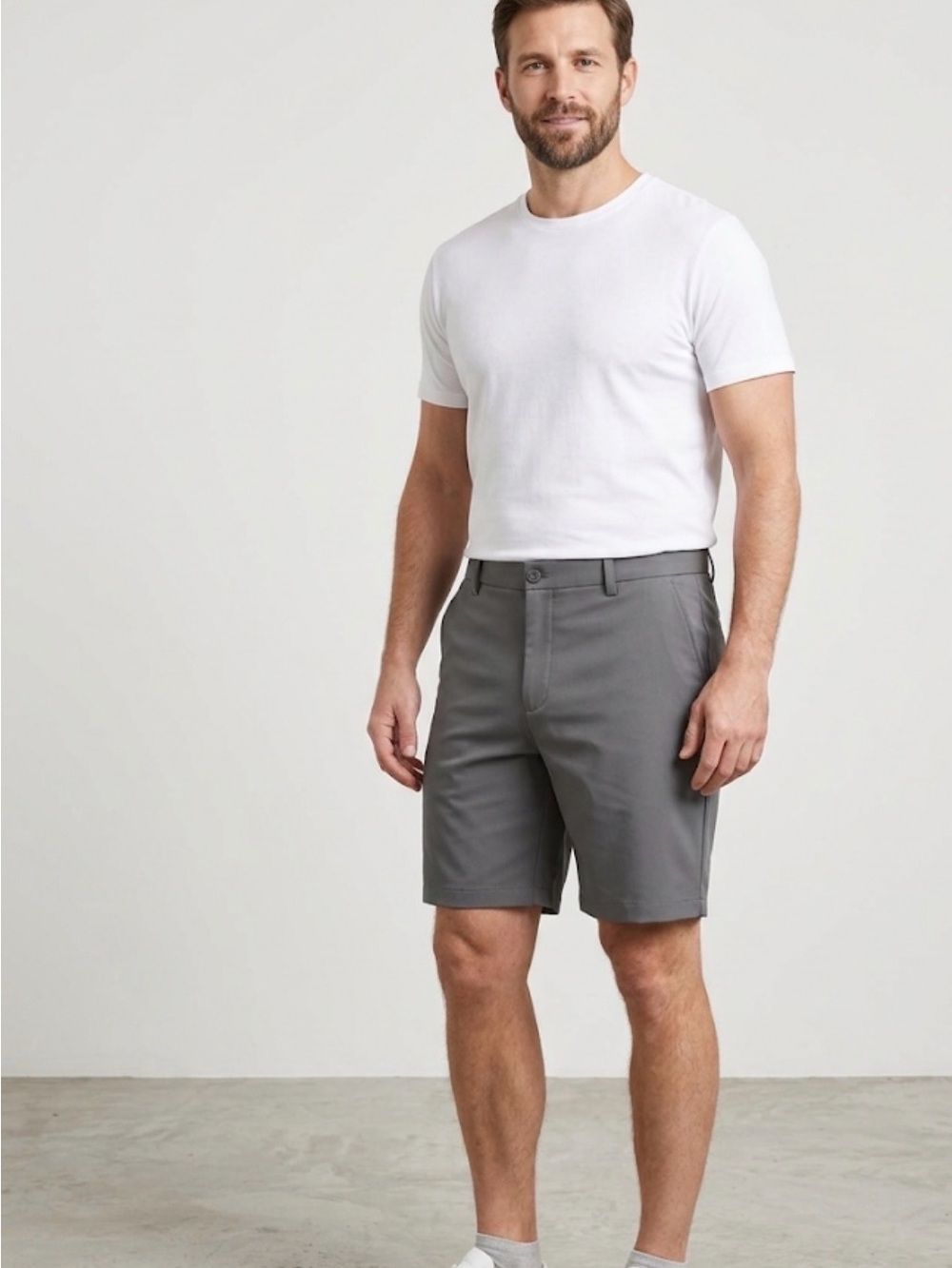 Men’s Gray Shorts Amazon Essentials Size 40 Classic (A778)